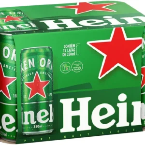Cerveja Heineken Lata 350ml – Caixa 12 Unidades