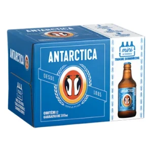 Cerveja Antarctica Garrafa 300ml – Caixa 12 Unidades