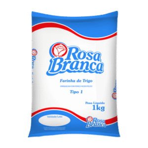 Farinha de Trigo Rosa Branca 1kg – Fardo com 10 Unidades