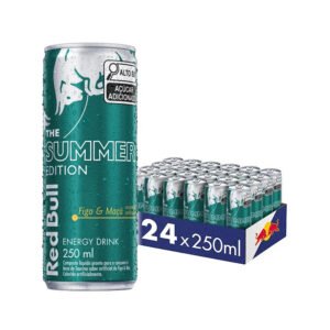 Energético Red Bull Figo e Maçã 250ml – Caixa com 24 Unidades