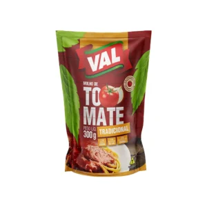 Molho de Tomate Val Tradicional Sachê 300g – Caixa com 36 Unidades