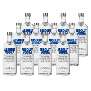 Vodka Absolut 1l – Caixa com 12 Unidades