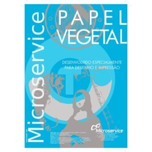 Papel vegetal A4, 210 x 297mm, 90-95 g/m², Microservice – PT 100 FL