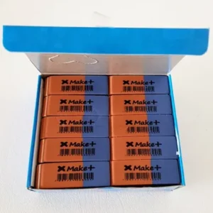 Borracha Bicolor Make+ Azul E Vermelha – Caixa com 40 Unidades