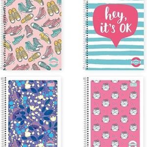 Caderno de 10 Matérias Capa Dura 160 Folhas Cores Sortidas Tilibra – Caixa com 4 Unidades