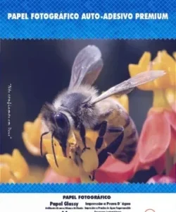 Papel Fotográfico A4 130g Adesivo Glossy Premium Masterprint 20 Folhas
